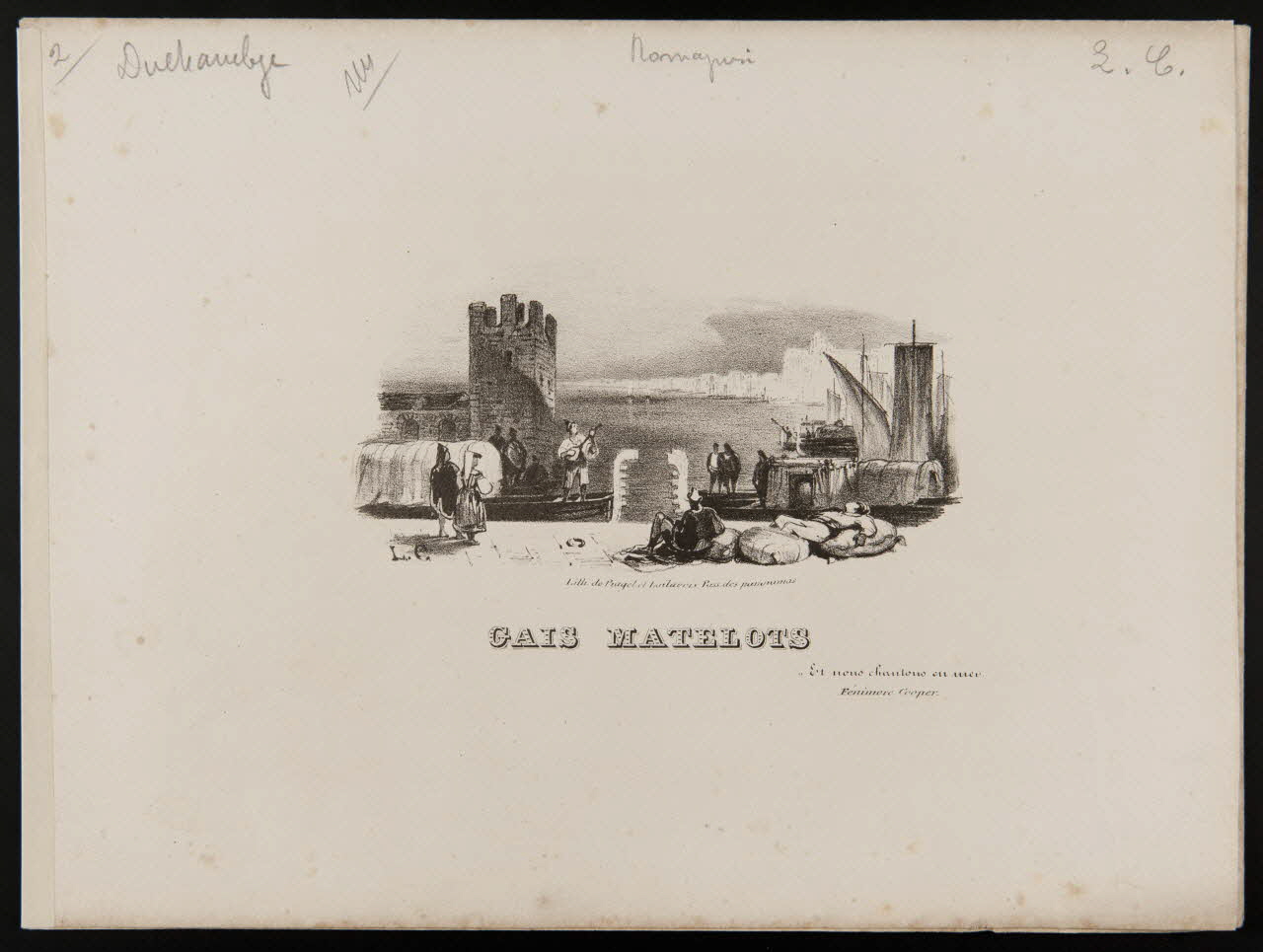 Chanson GAIS MATELOTS 1968.101.366 Photo Mucem