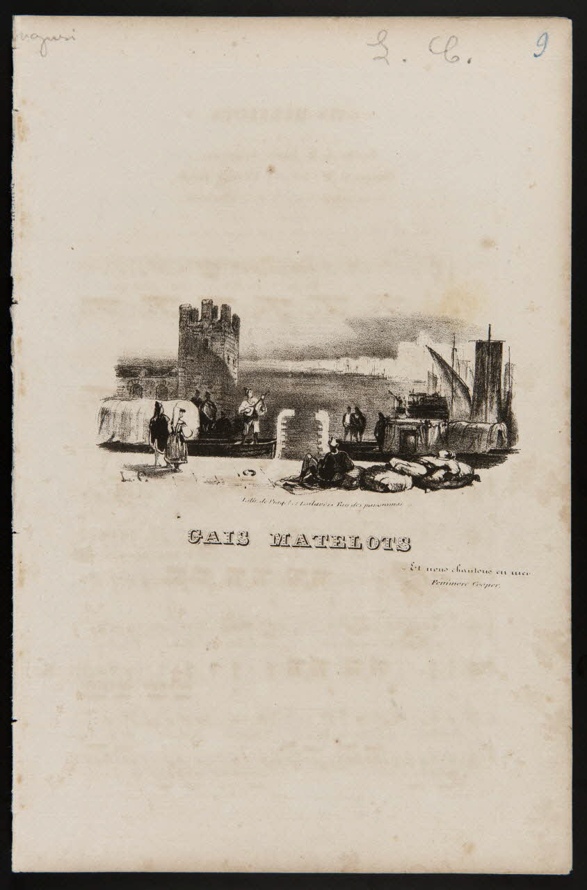 estampe GAIS MATELOTS 1968.101.367 Photo Mucem