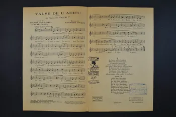 René Pujol ; Pierre Soulaine ; Maurice Yvain ; Georgel ; Francis F. Salabert partition de musique petit format 1928 1965.149.93 Photo Mucem