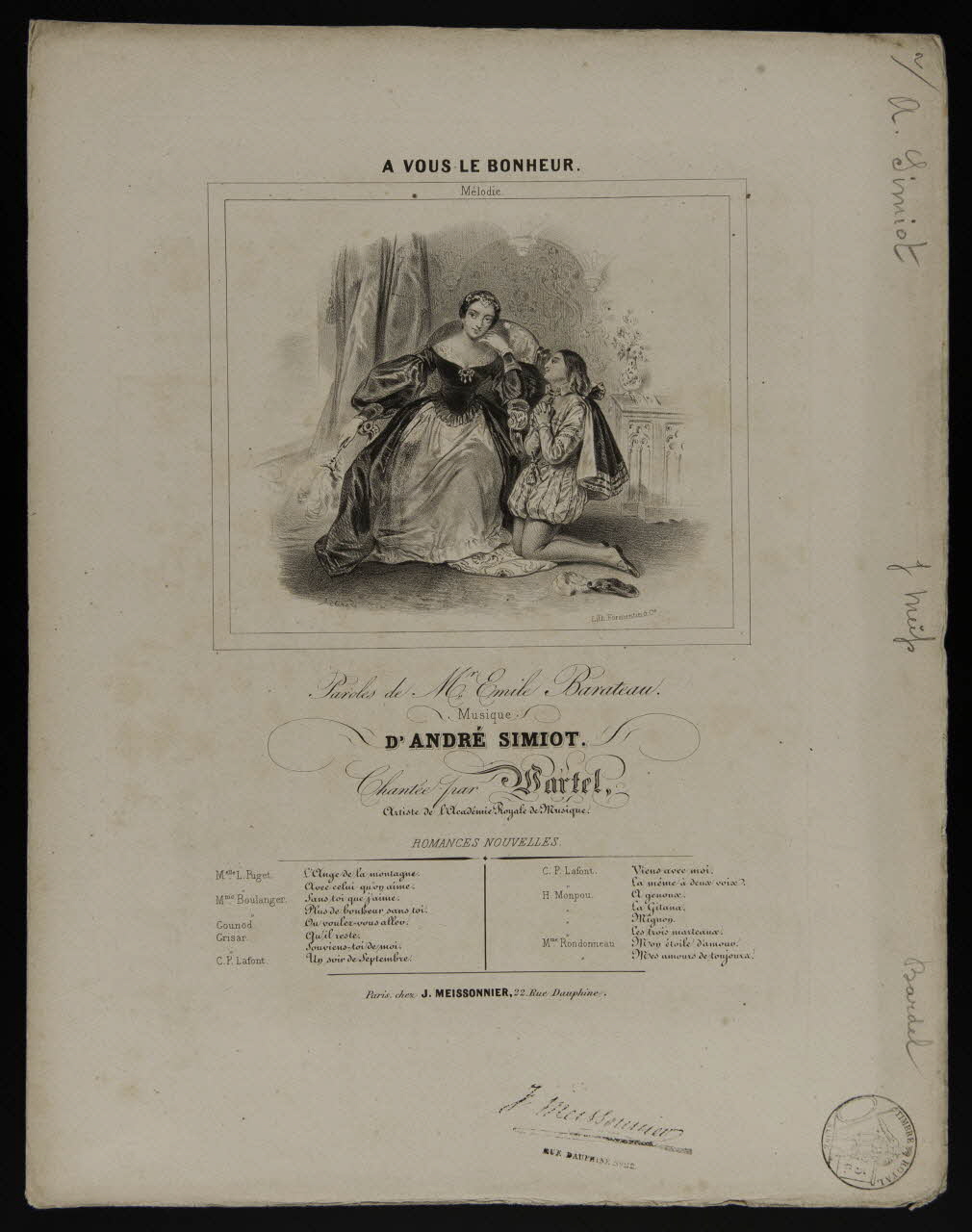 estampe A VOUS LE BONHEUR. 1968.101.389 Photo Mucem