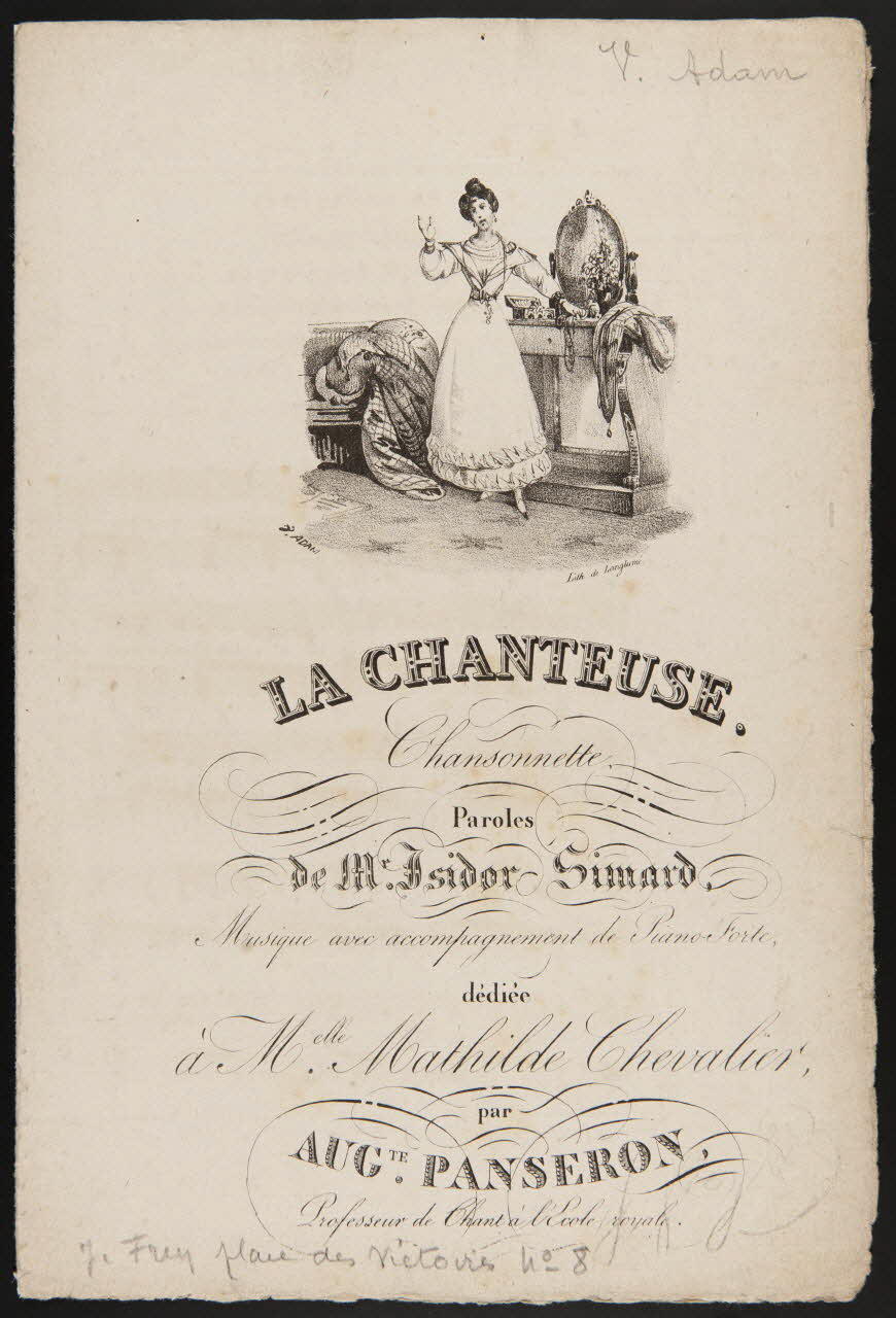 estampe LA CHANTEUSE. 1968.101.39 Photo Mucem