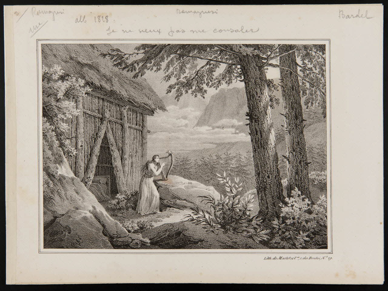 Chanson JE NE VEUX PAS ME CONSOLER 1828 1968.101.399 Photo Mucem