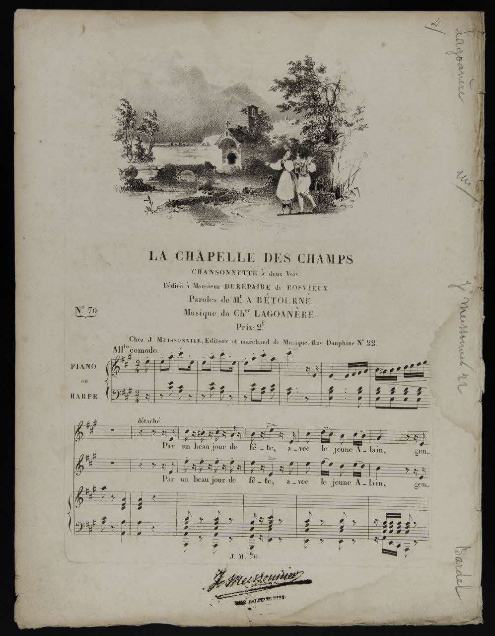 estampe LA CHAPELLE DES CHAMPS 1968.101.404 Photo Mucem