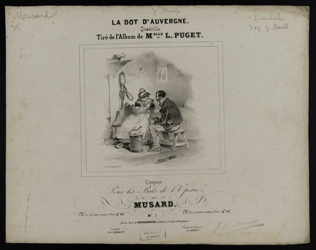 estampe LA DOT D'AUVERGNE. 1968.101.411 Photo Mucem