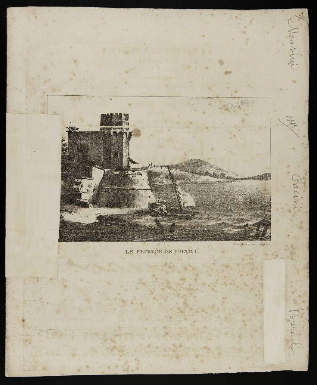 estampe LE PÊCHEUR DE PORTICI. 1968.101.425 Photo Mucem