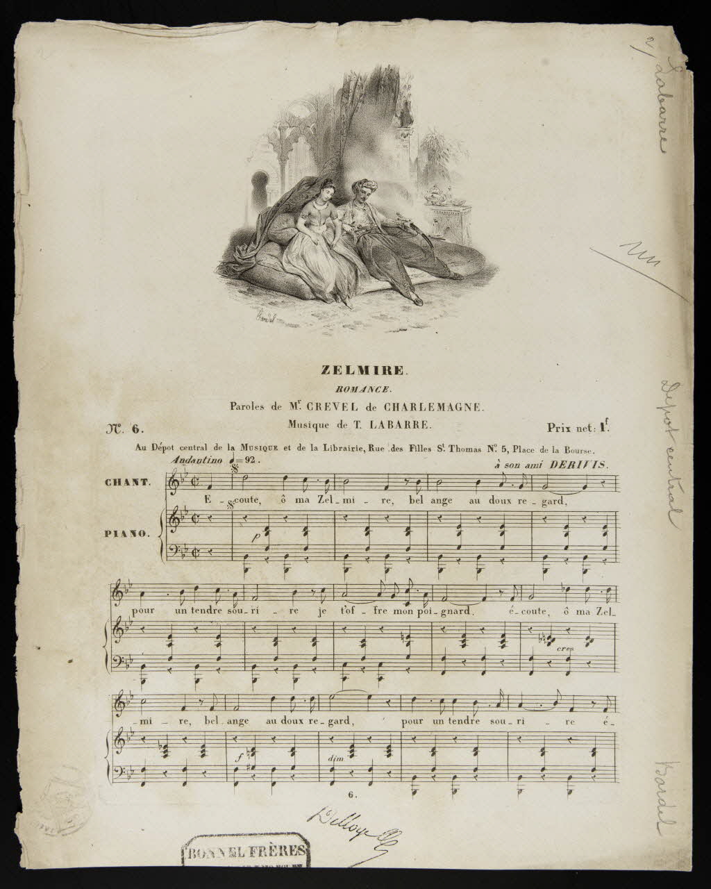 estampe ZELMIRE. 1968.101.446 Photo Mucem