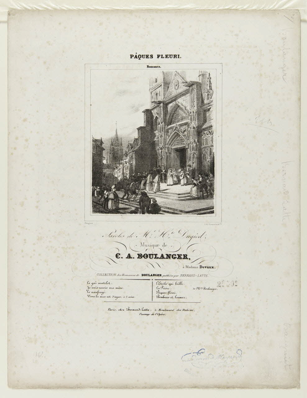 estampe PÂQUES FLEURI. 1968.101.447 Photo Mucem