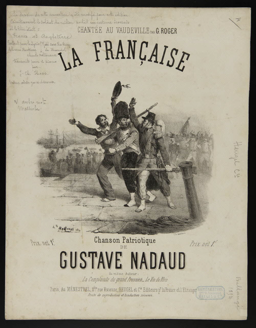 estampe LA FRANCAISE 1968.101.456 Photo Mucem