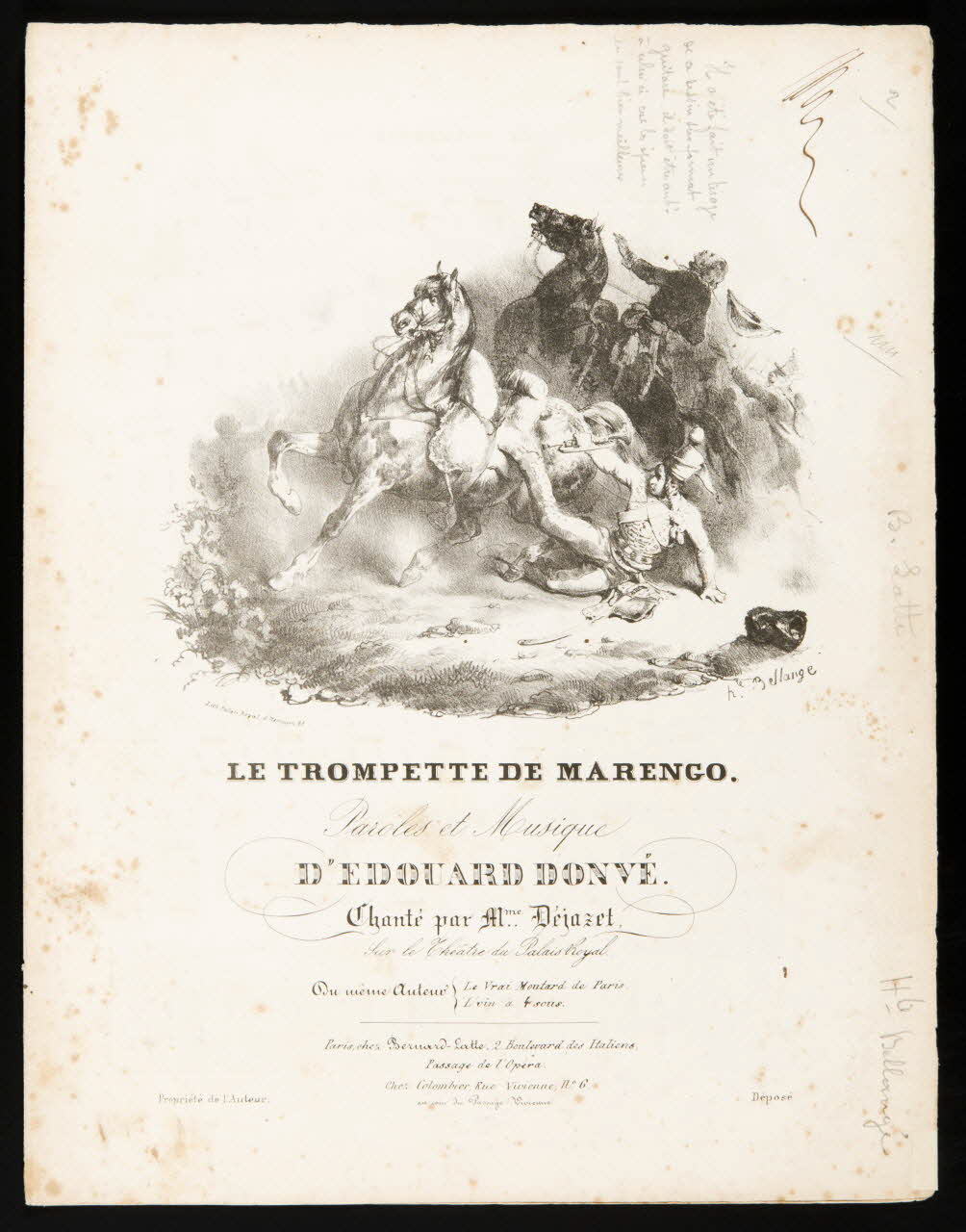 estampe LE TROMPETTE DE MARENGO. 1968.101.467 Photo Mucem