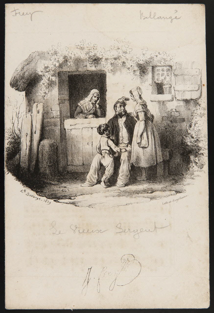 Chanson LE VIEUX SERGENT. 1829 1968.101.472 Photo Mucem