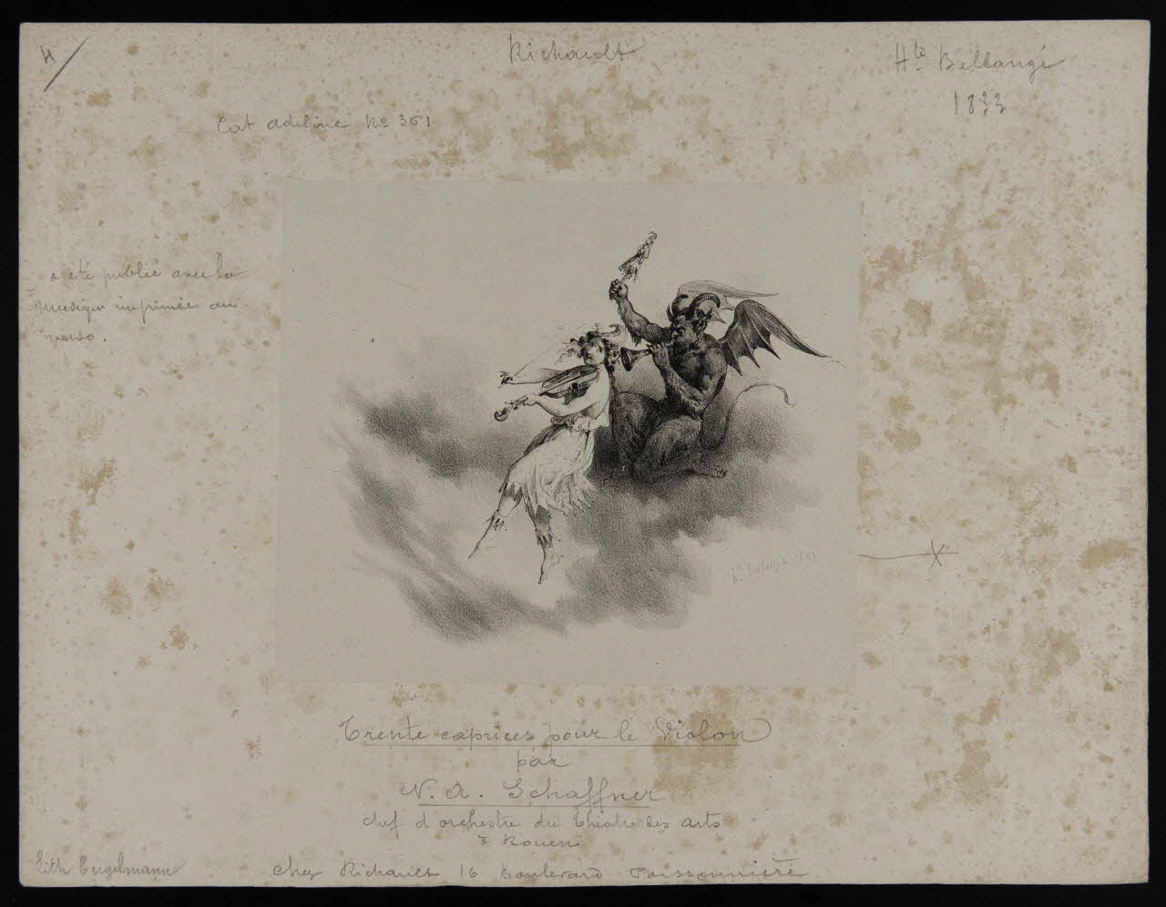 estampe Trente caprices pour le violon 1968.101.476 Photo Mucem