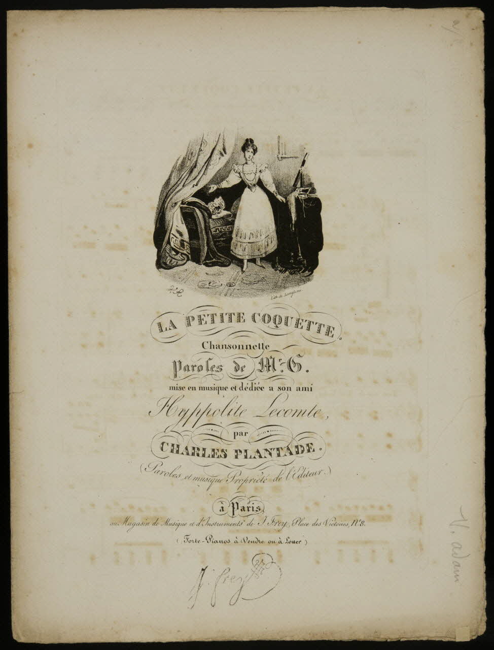 estampe LA PETITE COQUETTE. 1968.101.48 Photo Mucem