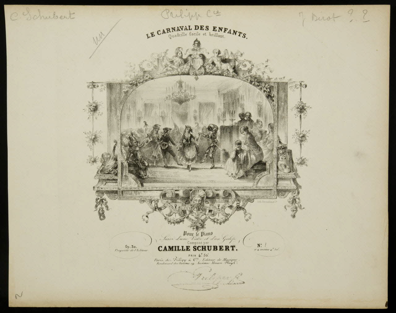 estampe LE CARNAVAL DES ENFANTS. 1968.101.485 Photo Mucem