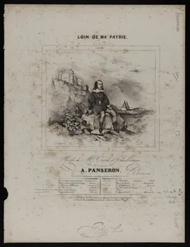 estampe LOIN DE MA PATRIE. 1968.101.499  Photo Mucem