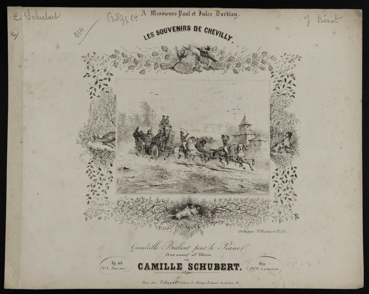 estampe LES SOUVENIRS DE CHEVILLY. 1968.101.508 Photo Mucem