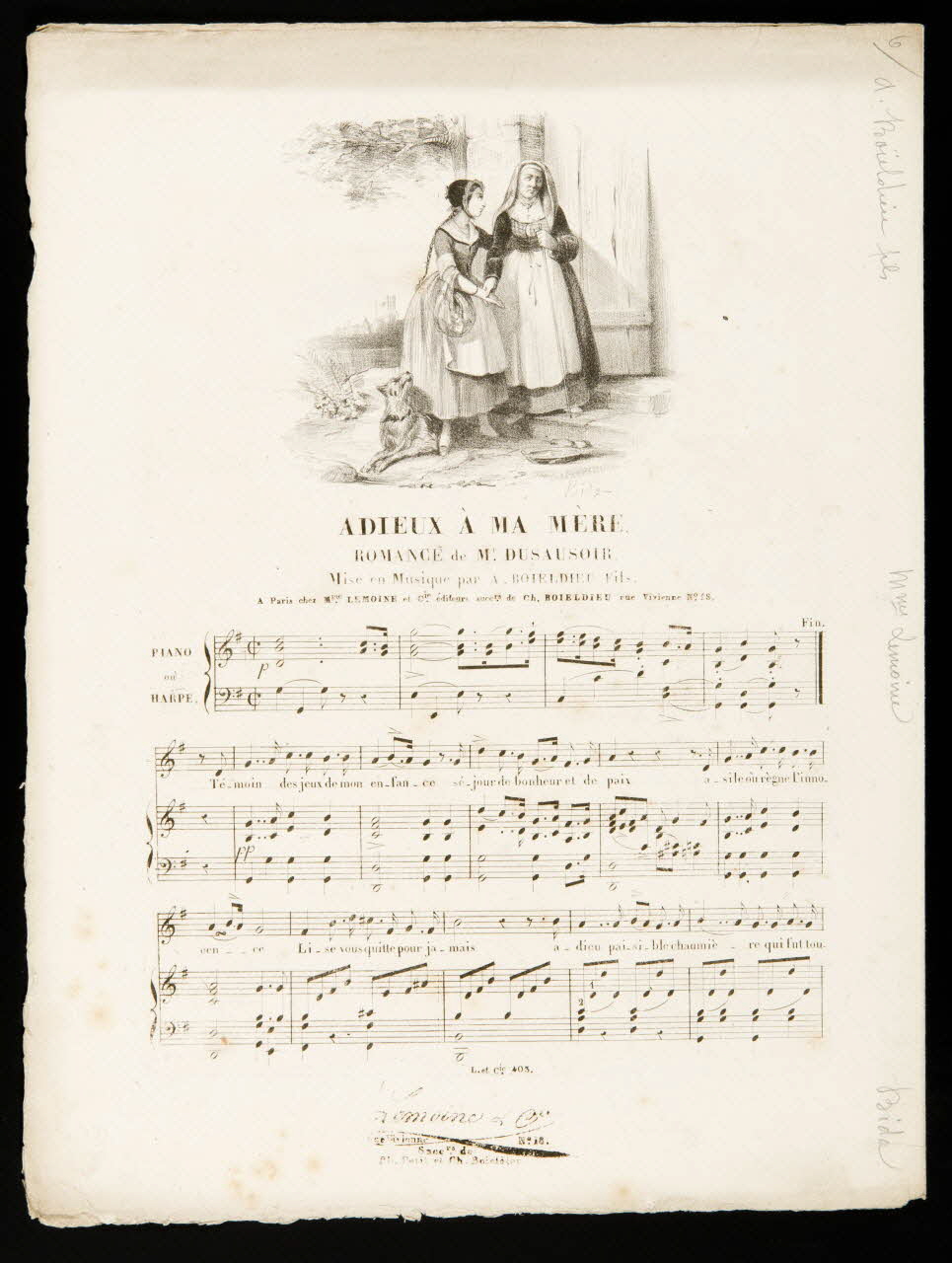 estampe ADIEUX A MA MERE 1968.101.509 Photo Mucem