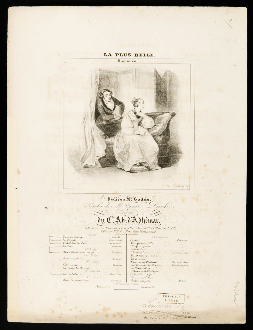 estampe LA PLUS BELLE. 1968.101.511 Photo Mucem