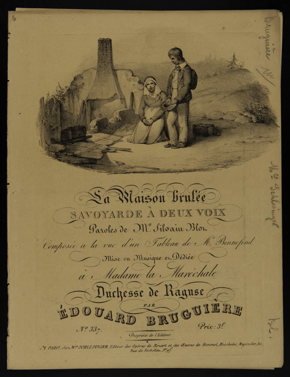 estampe La Maison brulée 1968.101.513 Photo Mucem