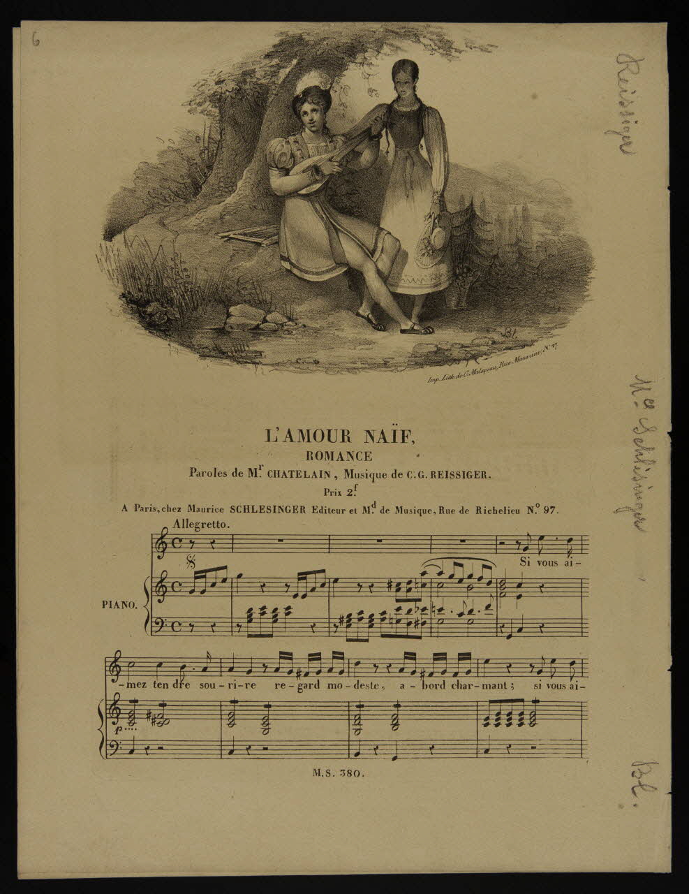 estampe L'AMOUR NAÏF 1968.101.514 Photo Mucem