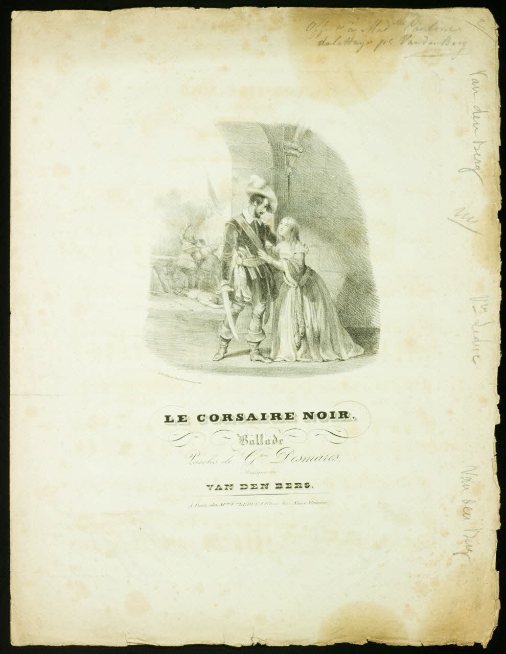 estampe LE CORSAIRE NOIR, Ballade 1968.101.542 Photo Mucem