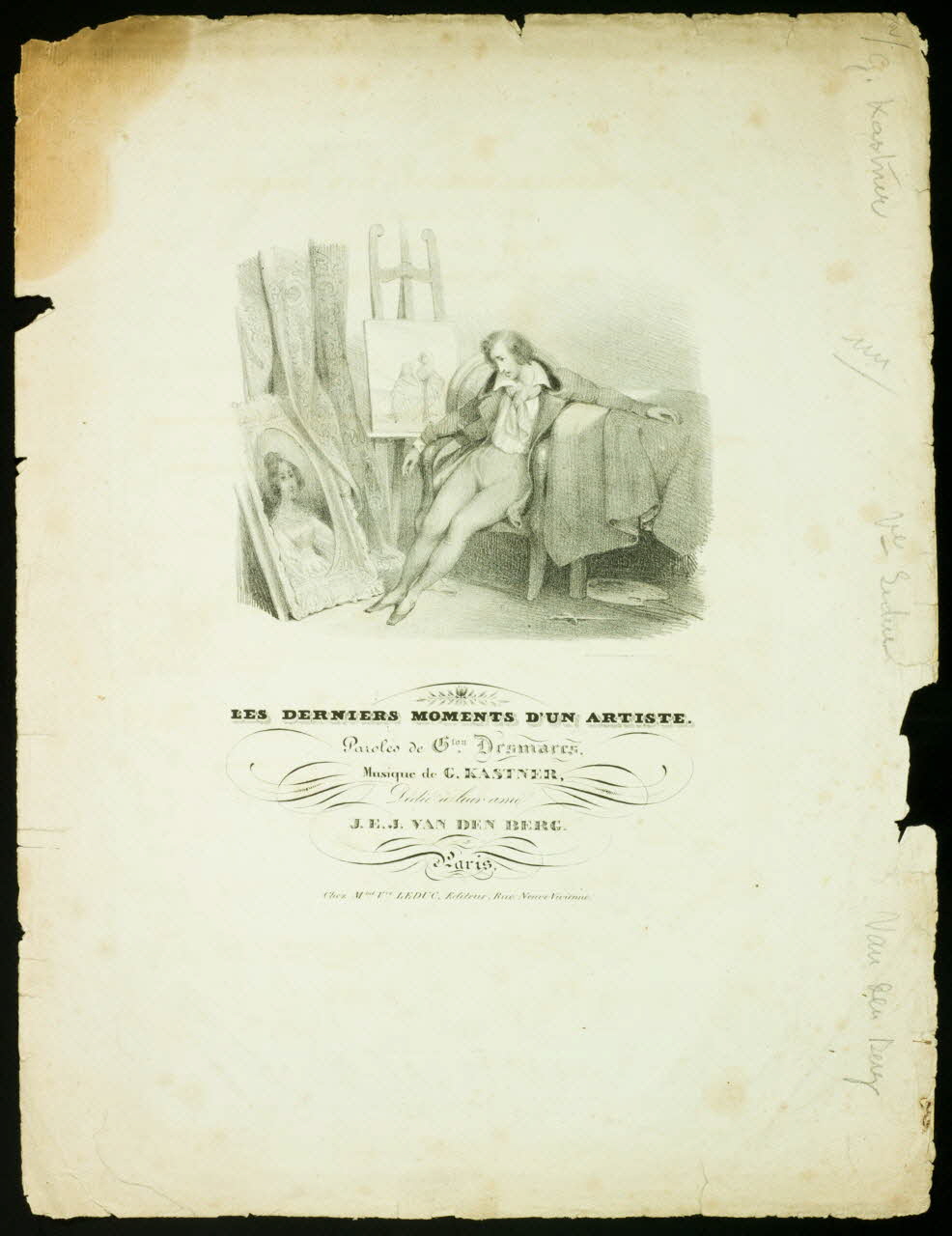 estampe LES DERNIERS MOMENTS D'UN ARTISTE. 1968.101.543 Photo Mucem