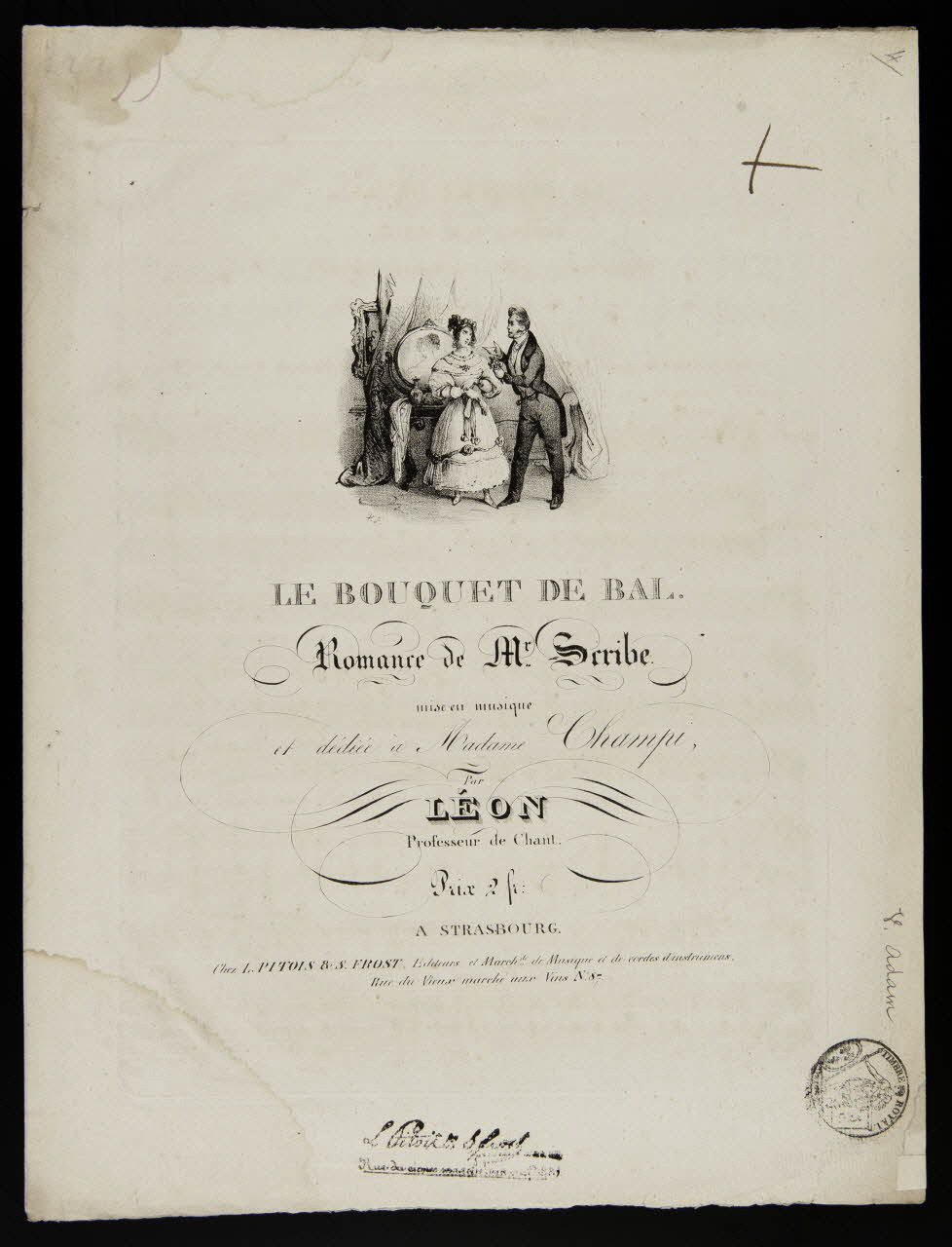 estampe LE BOUQUET DE BAL 1968.101.55 Photo Mucem