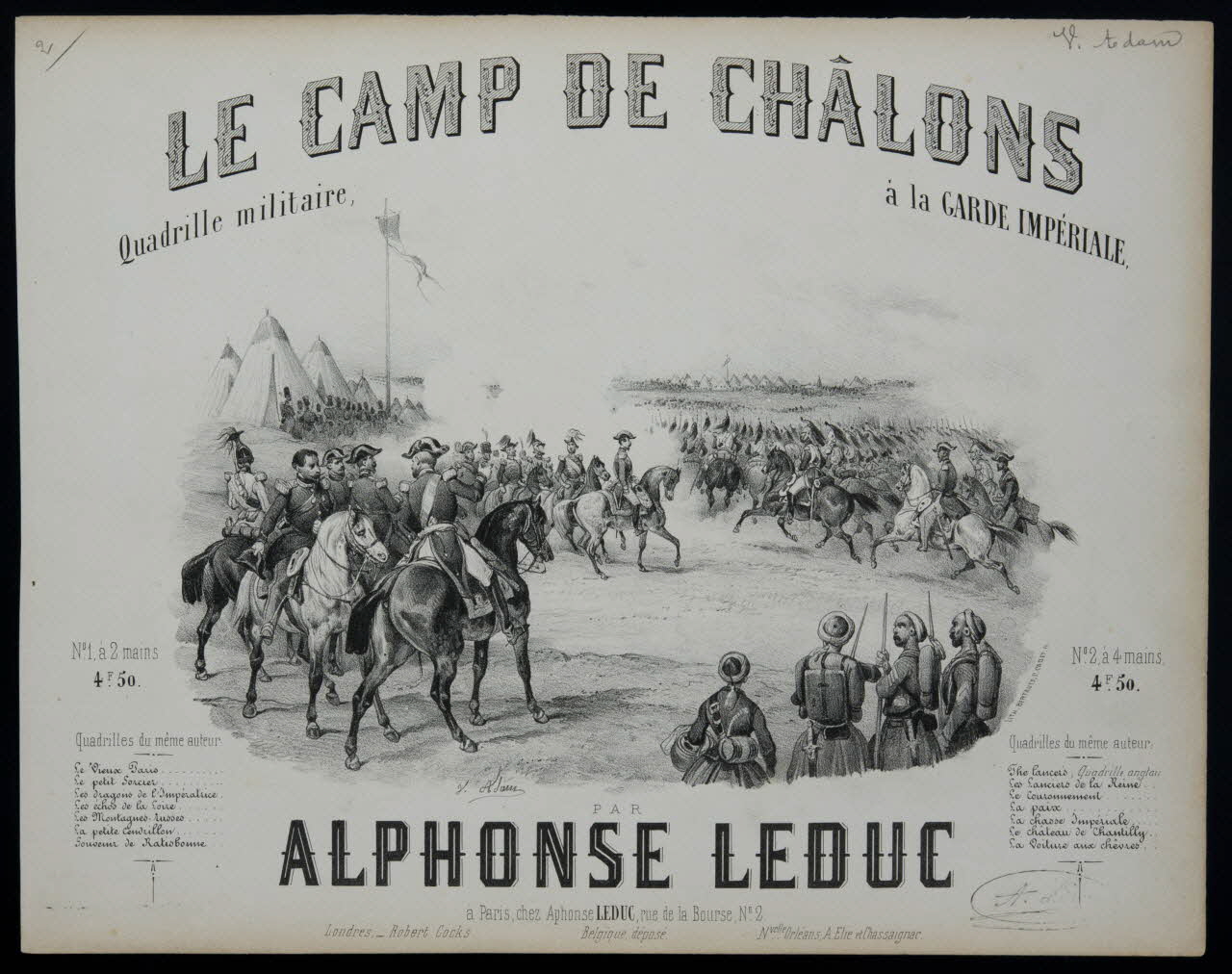 estampe LE CAMP DE CHALONS 1968.101.56 Photo Mucem