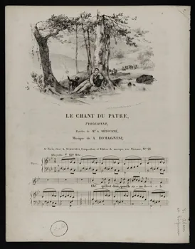 estampe LE CHANT DU PATRE,  TYROLIENNE 1968.101.57 Photo Mucem