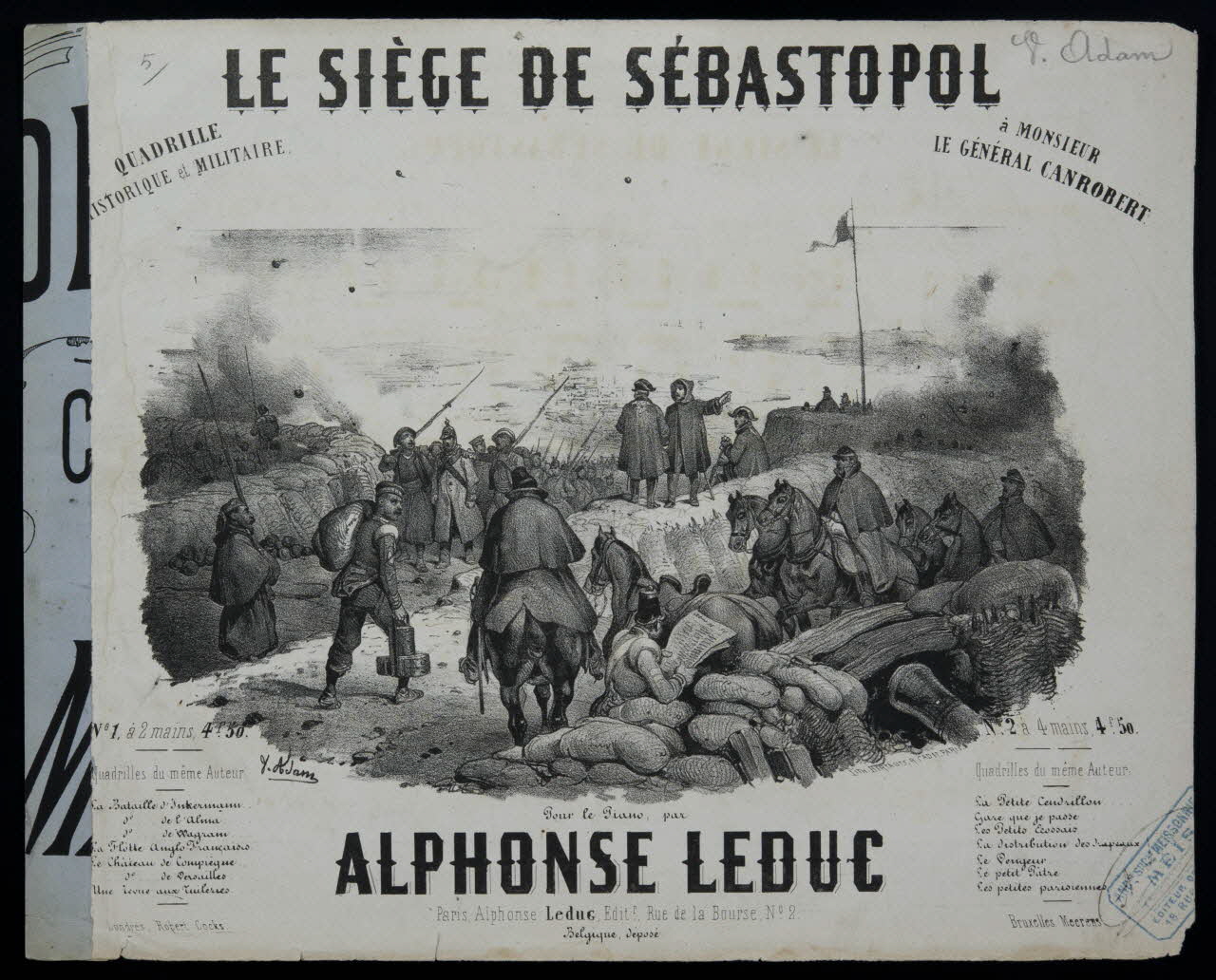 estampe LE SIEGE DE SEBASTOPOL 1968.101.72 Photo Mucem