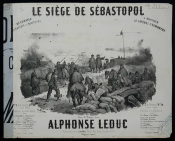 estampe LE SIEGE DE SEBASTOPOL 1968.101.72  Photo Mucem
