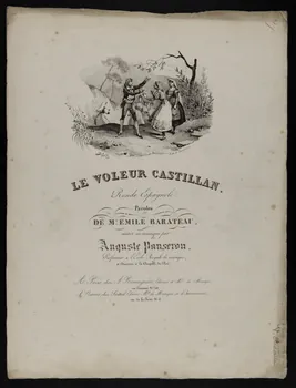 estampe LE VOLEUR CASTILLAN.  Ronde Espagnole. 1968.101.78 Photo Mucem