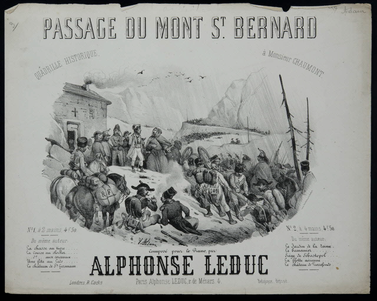 estampe PASSAGE DU MONT ST. BERNARD 1968.101.86 Photo Mucem