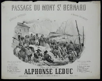 estampe PASSAGE DU MONT ST. BERNARD 1968.101.86  Photo Mucem