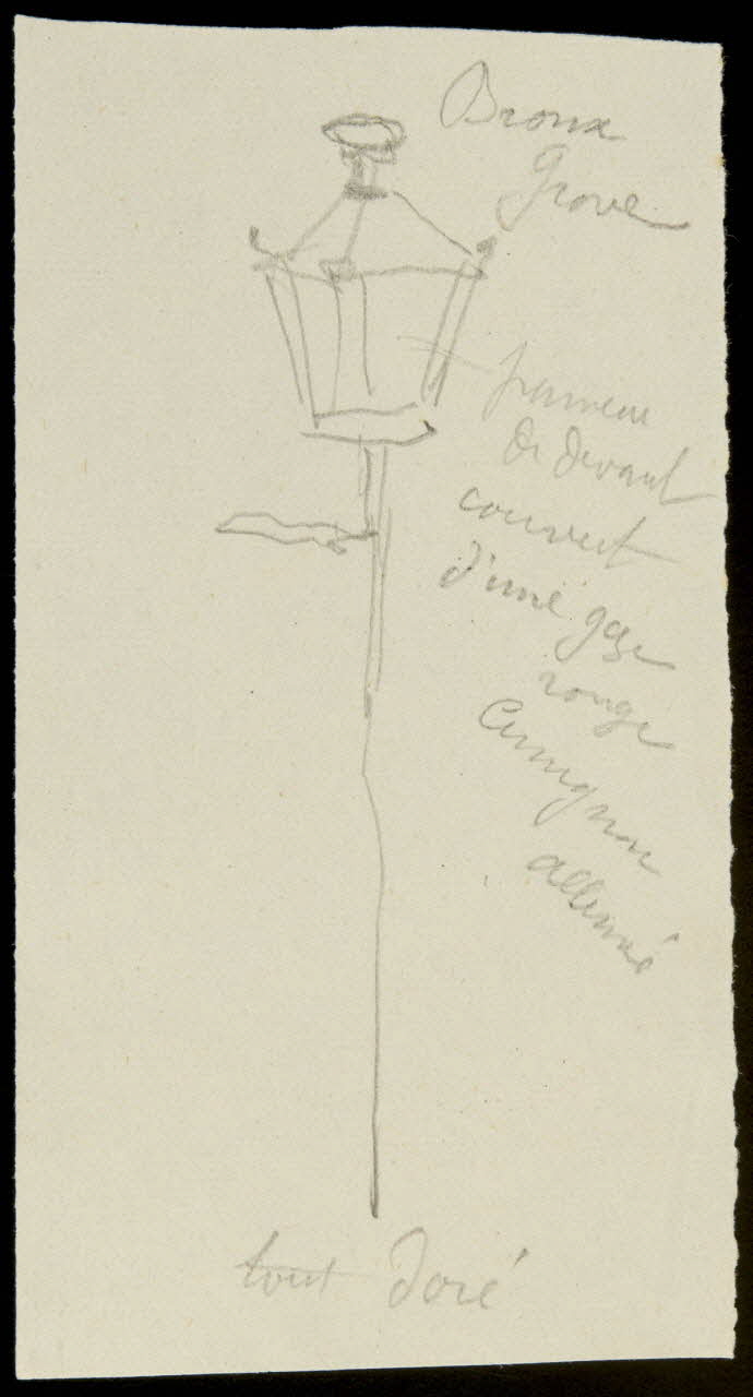 partie d'un ensemble de dessins Bronx Grove 1968.102.1009.5 Photo Mucem