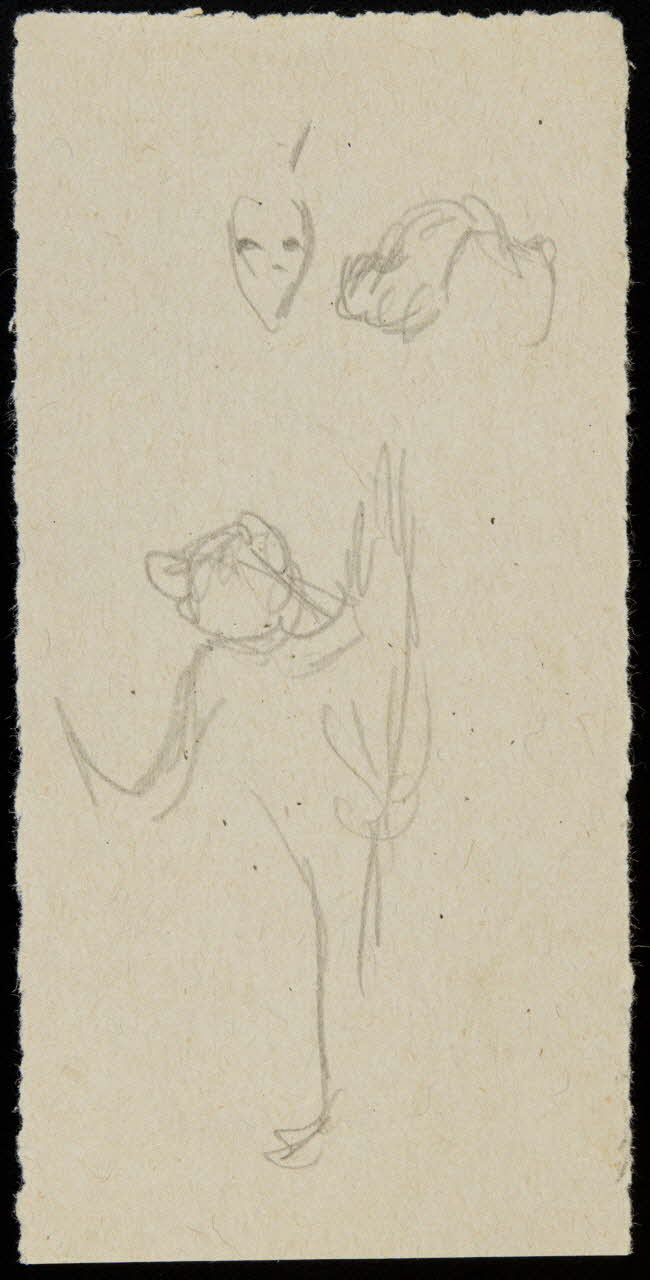 partie d'un ensemble de dessins Esquisses 1968.102.1012.14 Photo Mucem