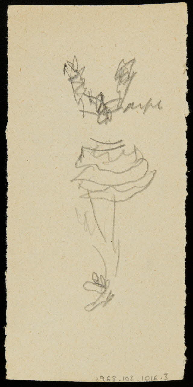 partie d'un ensemble de dessins Esquisse 1968.102.1016.3 Photo Mucem
