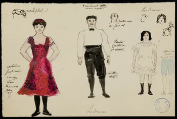 partie d'un ensemble de dessins Les brunos 1968.102.1019.2 Photo Mucem