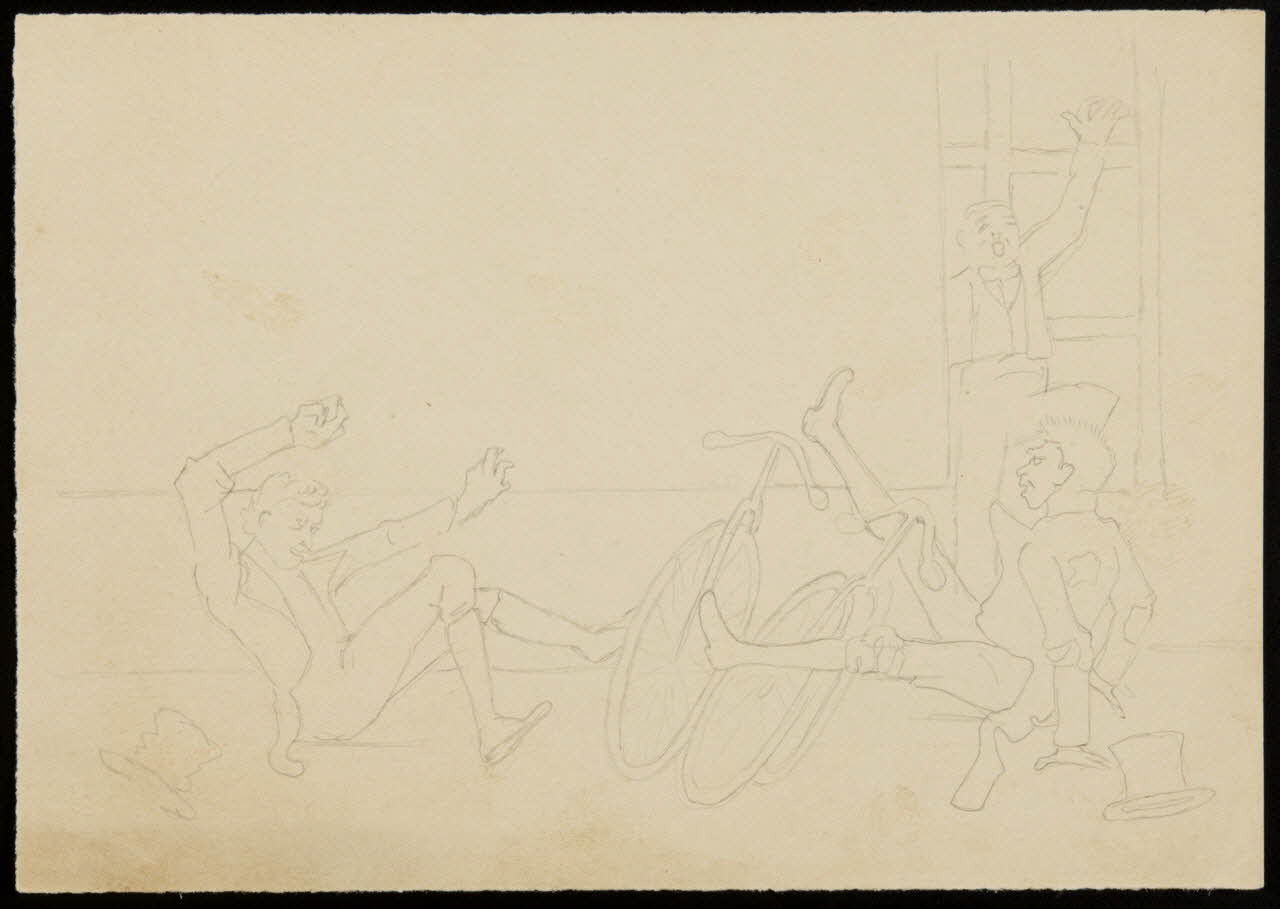 partie d'un ensemble de dessins Les Bruston 1968.102.1021.2 Photo Mucem