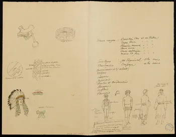 partie d'un ensemble de dessins Silhouettes 1968.102.1028.1 Photo Mucem