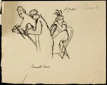 partie d'un ensemble de dessins Cairoli 1968.102.1059.2  Photo Mucem
