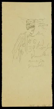 partie d'un ensemble de dessins Visages et figure 1968.102.1066.19 Photo Mucem