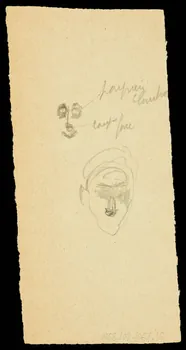 partie d'un ensemble de dessins Dessin d'un coffre 1968.102.1067.16  Photo Mucem