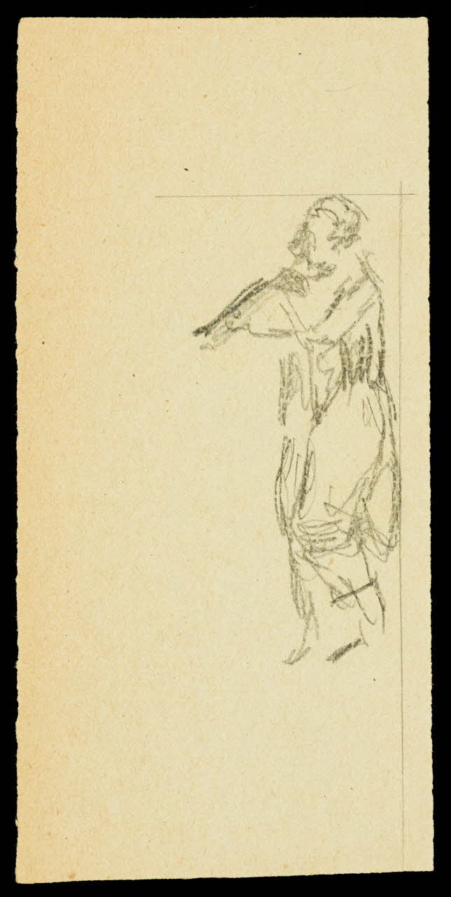 partie d'un ensemble de dessins Esquisse de musicien 1968.102.1067.17 Photo Mucem