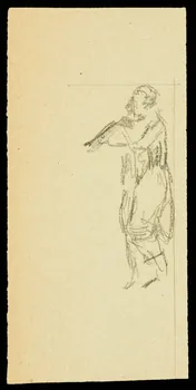 partie d'un ensemble de dessins Esquisse de musicien 1968.102.1067.17 Photo Mucem