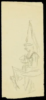 partie d'un ensemble de dessins Ebauche de figure 1968.102.1068.5 Photo Mucem
