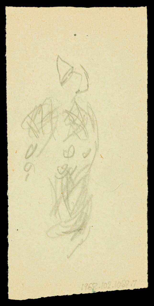 partie d'un ensemble de dessins Croquis de costume de cirque 1968.102.1068.7  Photo Mucem