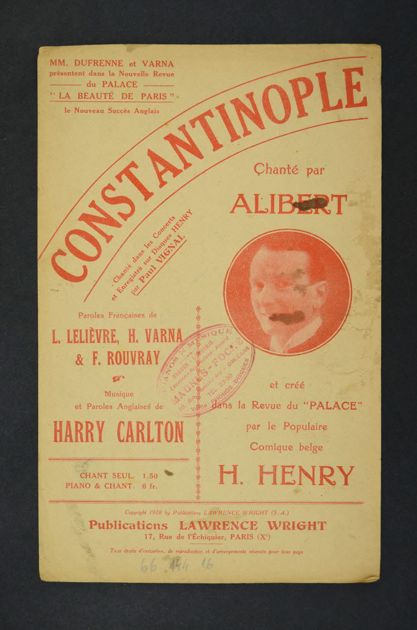 chanson petit format 1966.144.16 Photo Mucem