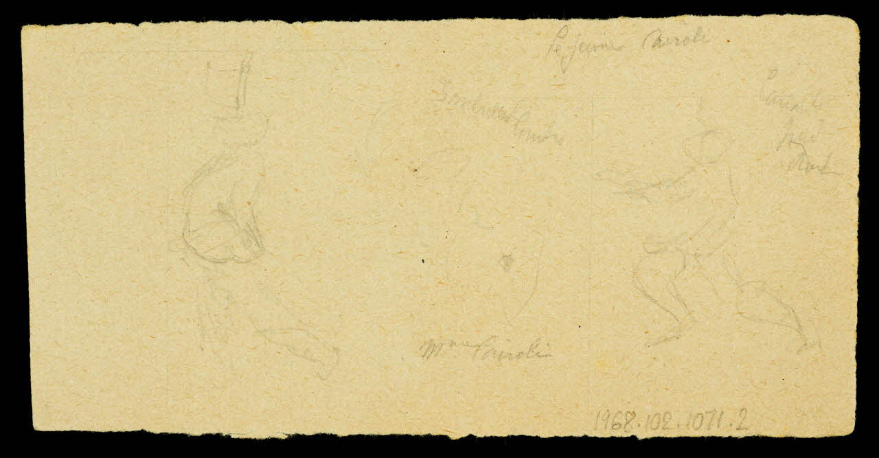 partie d'un ensemble de dessins Les Cairoli 1968.102.1071.2 Photo Mucem