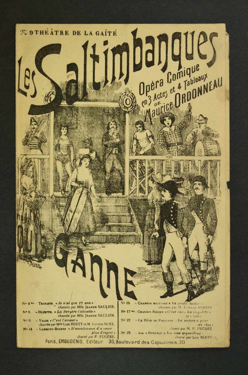 chanson petit format 1965.150.17 Photo Mucem