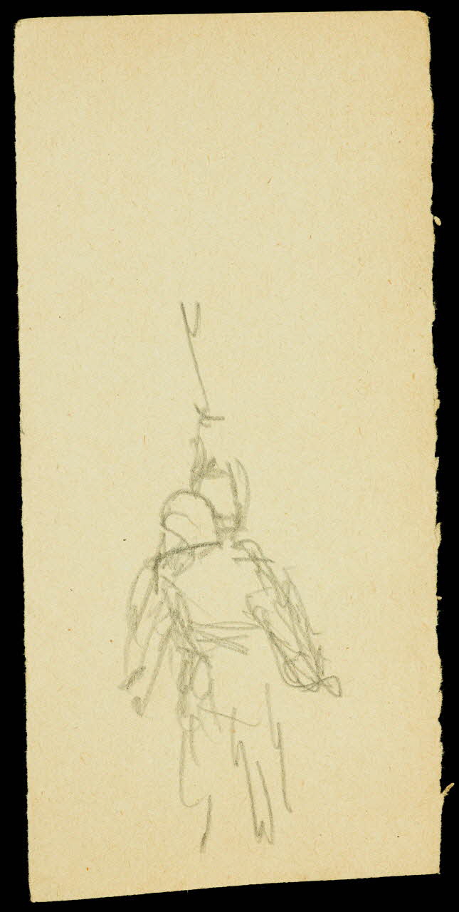 partie d'un ensemble de dessins Ebauche de figure 1968.102.1079.2  Photo Mucem